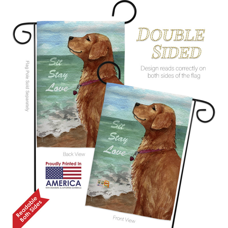 Double Sided 18.5'' H x 13'' W Polyester Flag Set