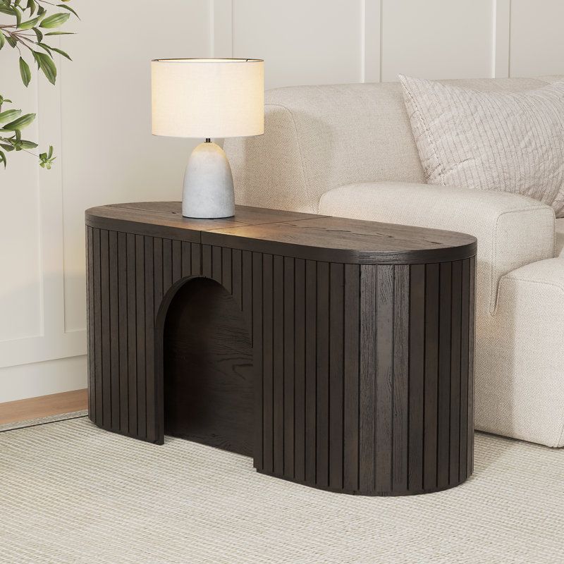  Banc extensible moderne en bois massif avec entrée 40 po - 98 po