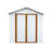 7 ft. 0.5 in. W x 4 ft. 2 in. D Steel Storage Shed