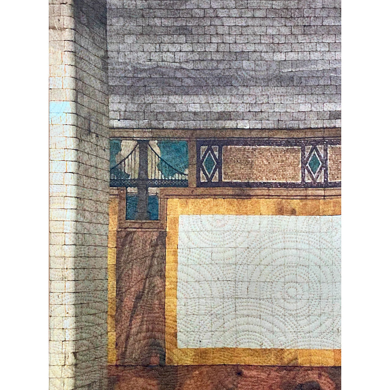 Marilyn Henrion " Subway 3 " by Marilyn Henrion, Black Framed Paper, 21.25" H x 17.25" W