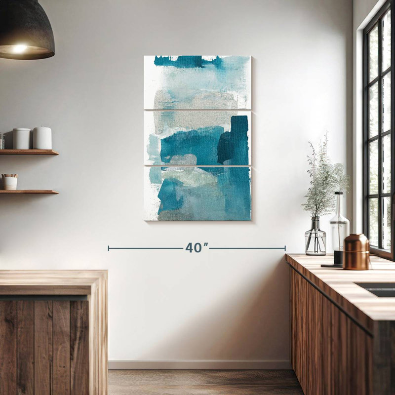 Verre de mer turquoise Avery II, H 38 po x l 24 po