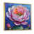 Toile avec cadre flottant or