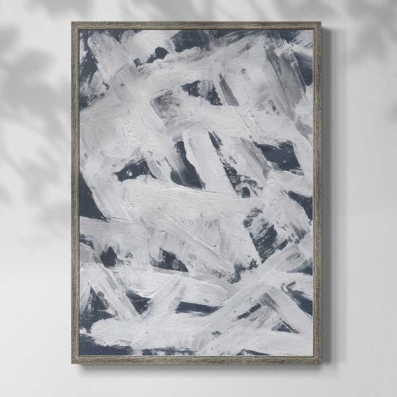 Diving Into Indigo II Framed Print - Solid Wood, 11" H x 9" W