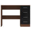 Eva High Gloss 4 Drrawer Dressing Table - H: 72cm x D: 39.5cm x W: 99cm-27474077