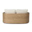 Caney Outdoor Double Chaise-Vergo Cream