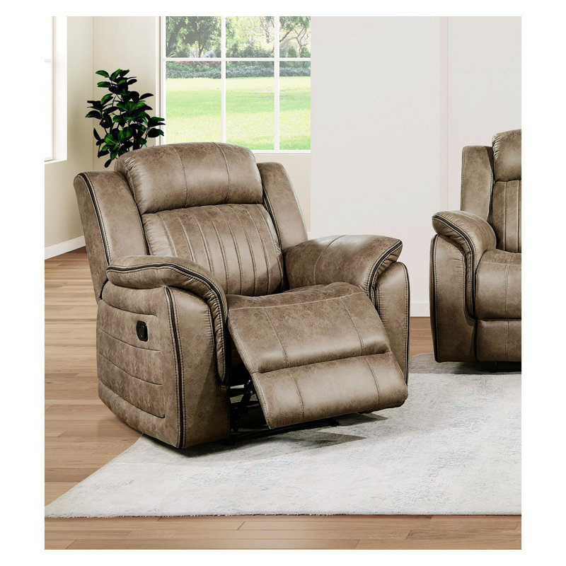 Fauteuil inclinable Classic, Tissu brun / sable