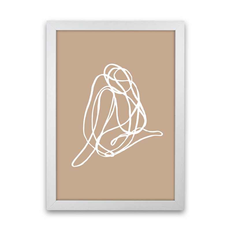Tangled Lines Female3 by Planeta444 - Print, White Framed, 34cm H x 25cm W x 3cm D