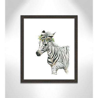 Savannah Zebra Framed Art