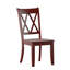 Fortville Solid Wood Cross Back Side Chair-1355638662
