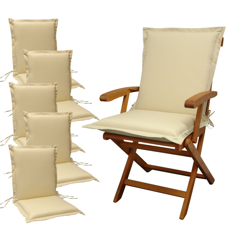 Afrin Dining Chair Cushion, 9 cm H x 50 cm W x 100 cm D, Cream
