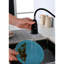 Robinet à poignée simple en acier inoxydable avec évier rétractable pour la cuisine, système de couleur noir mat, buse à grande arche rotative à 360 °, trois modes de sortie d'eau, jet, température sans effort et-552387382