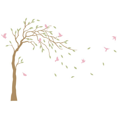 Plants & Flowers Non-Wall Damaging Wall Decal