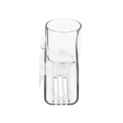 Support à éponge et brosse à ventouse transparent pour évier de cuisine Spectrum Royo, transparent