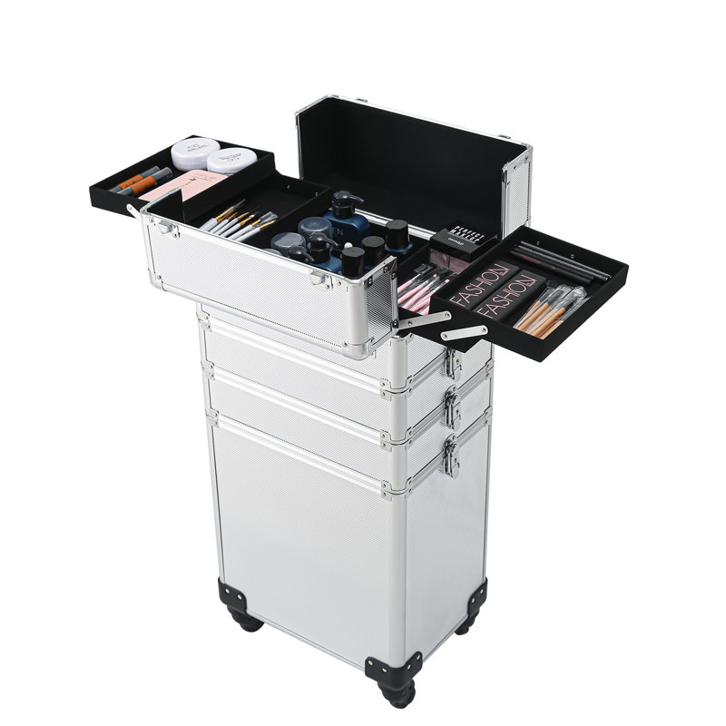 Organisateur de maquillage Rachelle 4-en-1, Argent