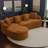 Chenille Fabric Full Sponge Compression Sofa-1039858040