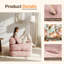 Canapé-lit convertible 35 po Bonless, fauteuil d'appoint en velours côtelé et canapé-lit en mousse haute densité pour petits espaces-1097214627