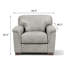 Fauteuil en cuir véritable 42,6 W Cornelia