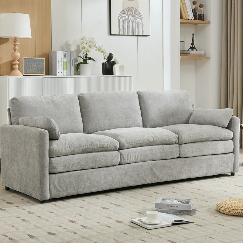 89 po Cozy rembourré 3 places surdimensionné Canapé 3 places surdimensionné Canapé à 2 places Coussin moelleux pour le salon