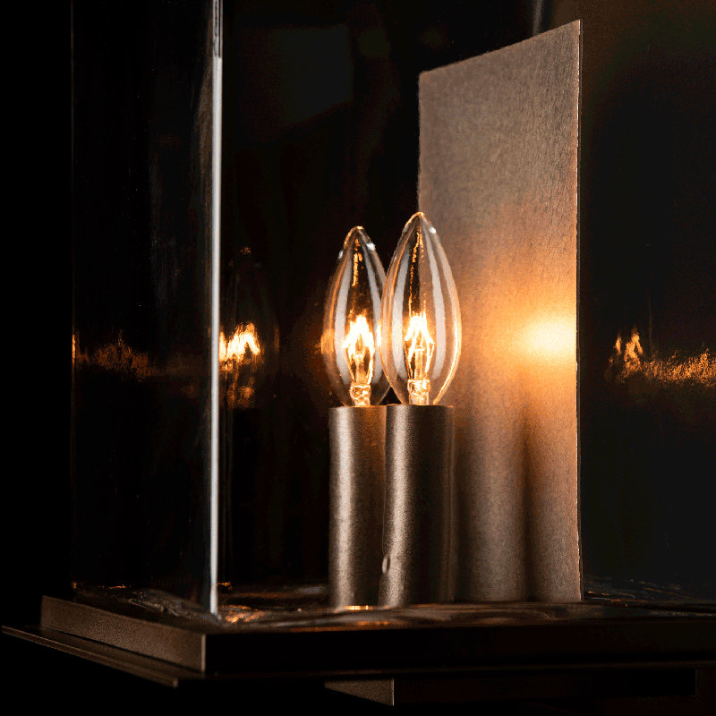Lanterne murale d'extérieur 7 po Kingston, Bronze côtier, Or doux translucide, H 12,1 po x l 7 po x P 7,2 po