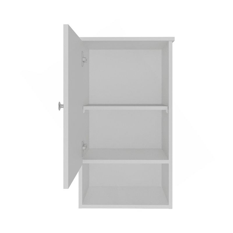 Pharmacie H 28,6 po, avec 1 porte et 3 tablettes, blanc, Blanc