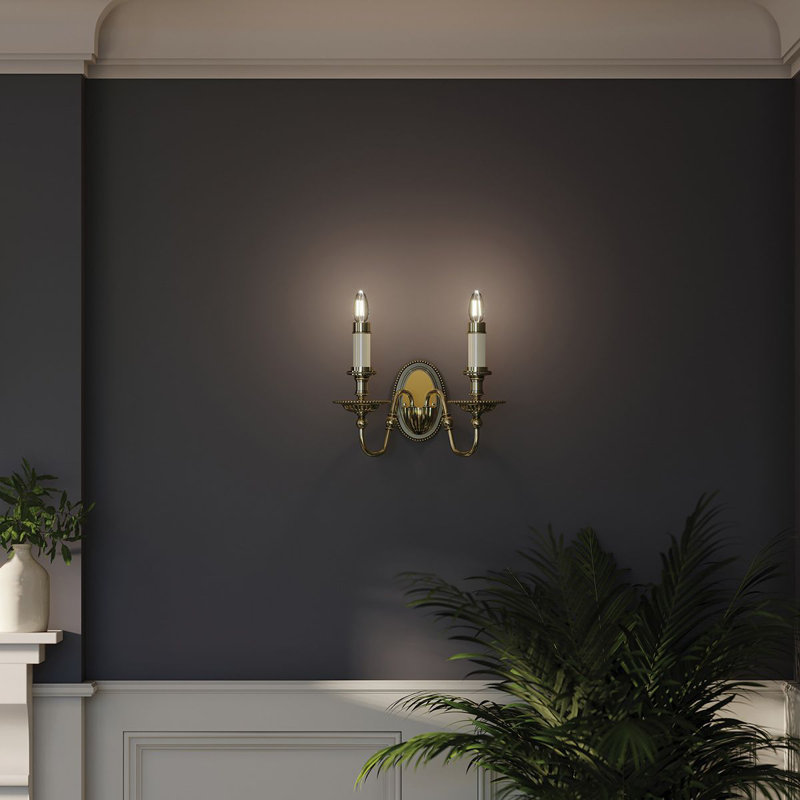 Baddesley Steel Candle Wall Light