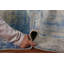 Tapis indien contemporain en laine 6x8