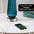 25.2" Gradient Blue Touch Control Table Lamp with USB and Bulb Included