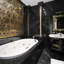 Nero Marquina 18" x 18" Marble Stone Look Wall & Floor Tile