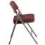 Premium Curved Triple Braced & Double Hinged Fabric Upholstered Metal Folding Chair-1755300522-1755300526