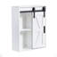 Armoire de rangement murale en bois, armoire de rangement pour toilette 5 couches, armoire multifonctionnelle avec porte réglable