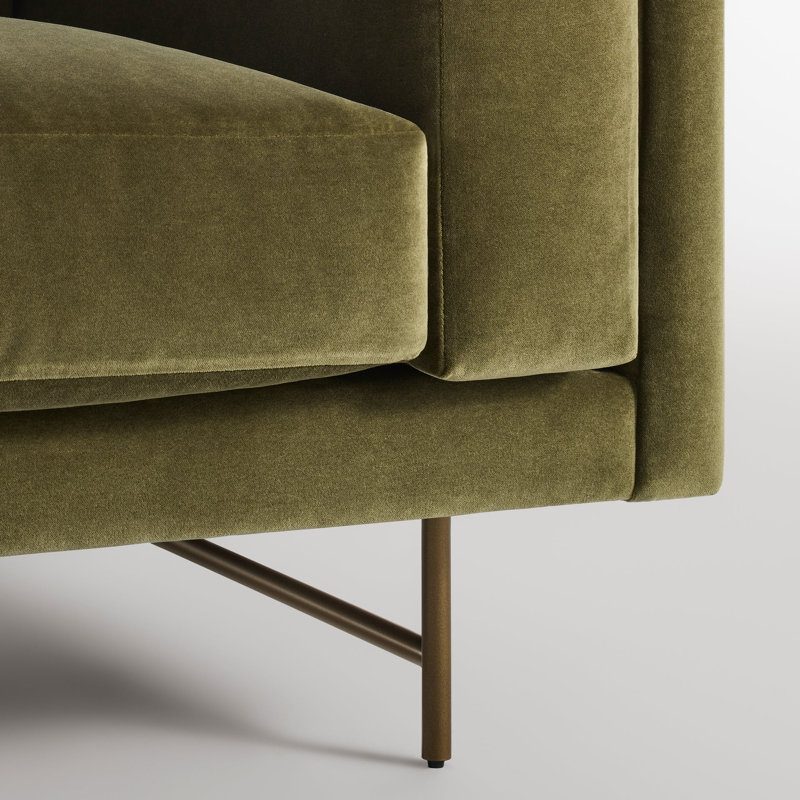 Coffer Sofa, Moss Velvet, 96