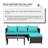 Othoson 4 - Person Outdoor Wicker Patio Conversation Furniture Set with Table and Cushion-1284532455