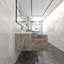 Ensemble de meuble-lavabo mural simple 79 po Moreno Bailey-87461432