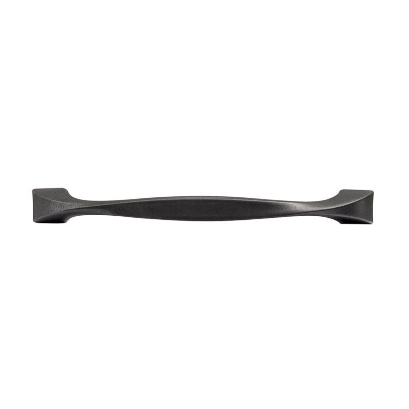 Twist Collection Handle Pull - 5-1/16" Center to Center Cabinet Pull Black Iron - Transitional Hardware for Drawers & Cabinets