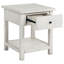 Table de bout en bois vieilli avec 1 tiroir Castleton-889180157