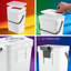 Bac à compost scellé pour l'intérieur avec couvercle - Contenant à déchets de cuisine bloquant les odeurs pour la cuisine, montable sous l'évier ou au mur, capacité compacte de 5 L, va au lave-vaisselle-123441202
