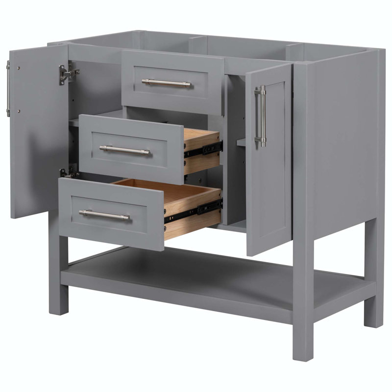 Base de meuble-lavabo simple Alynda 35,4 seulement