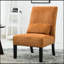 Fauteuil d'appoint sans accoudoirs en tissu Pisano Chenille-1619863032