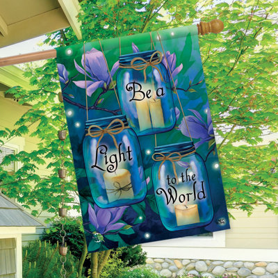 Be Be Light To The World Spring House Flag