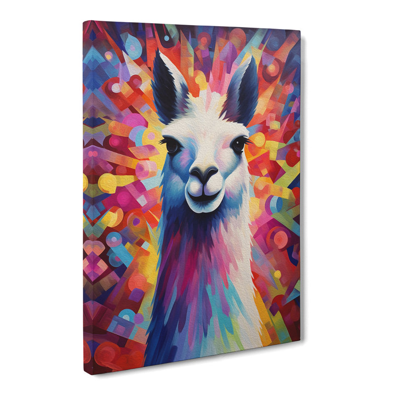 Llama Abstract No.2 - Wrapped Canvas, 50cm H x 35cm W x 3cm D