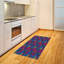 Tapis décoratif floral à haute densité en fibres de polyester-42029816