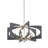 Alscar 28"W 6-Light Driftwood Grey Finish Modern Chandelier Light by