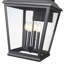 Applique murale d'extérieur noir sablé 36,25 pouces Raphael-344903584