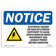 SignMission OSHA Notice - Electrical Hazard Voltage or Sign with Symbol ...