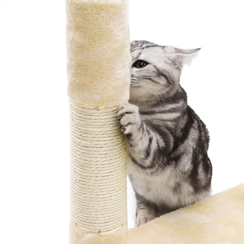 Barnsley 138cm H Cat Tree, Beige