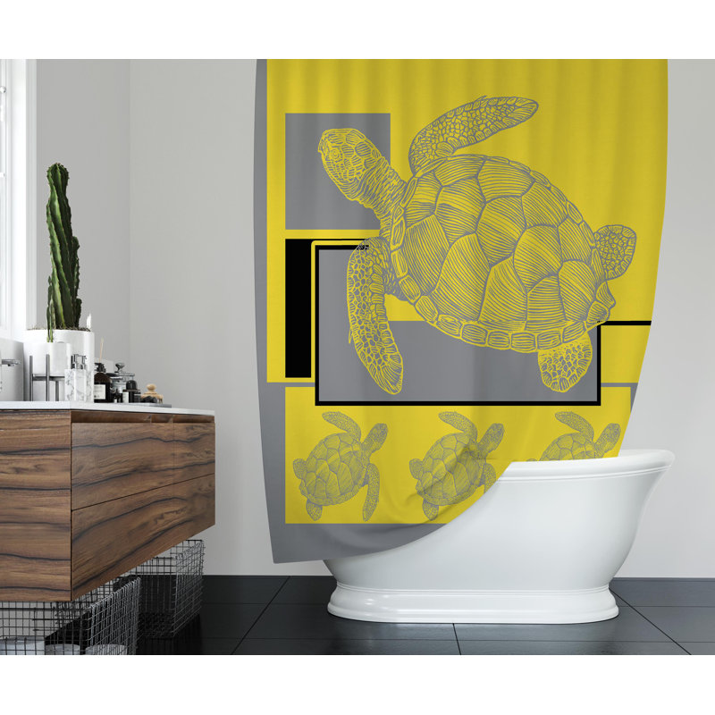 Rideau de douche simple Brunet, H 70 po x l 71 po x P 1 po