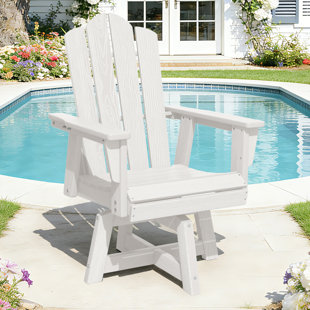 HDPE Outdoor Swivel Dining Chair Black HDPE Frame Swivel Dining Chair with Cloud Backrest