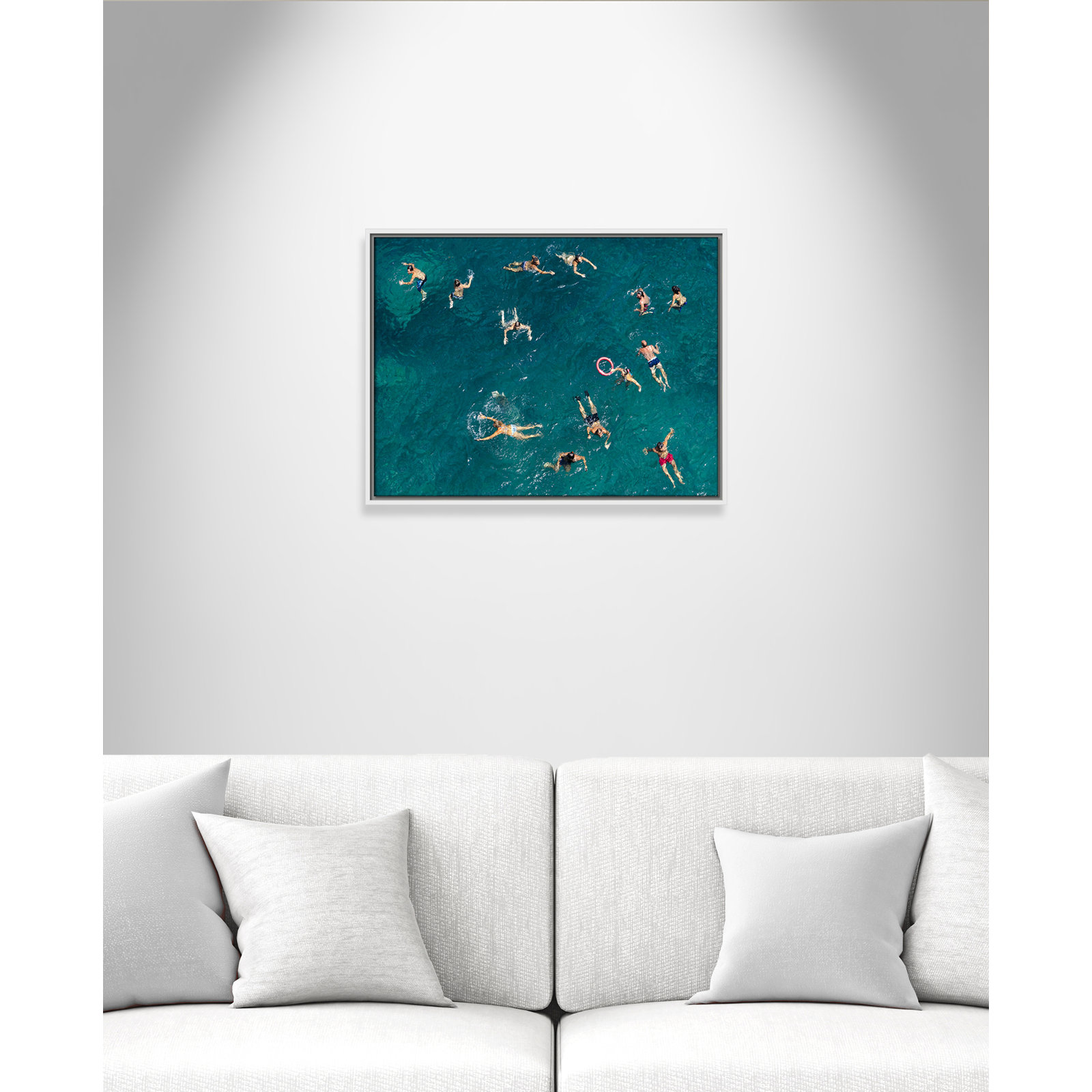 Tonti - Photograph Print, White Framed Canvas, 19.5" H x 25.5" W x 2" D