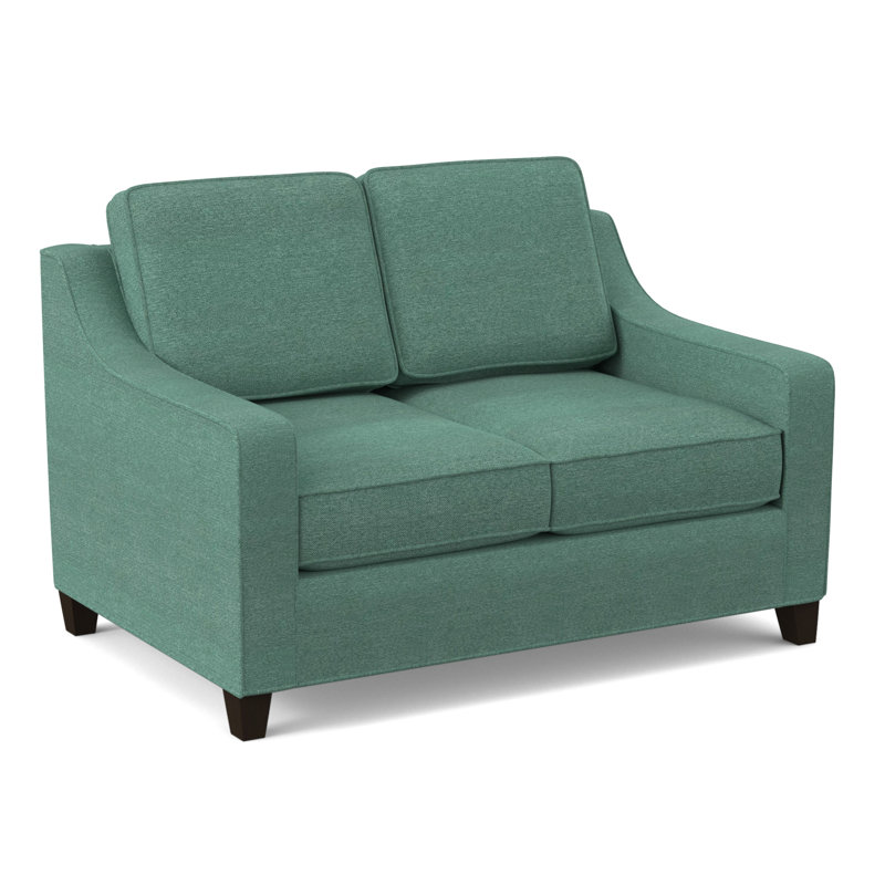 Clark 54" Square Arm Sofa Bed, Cafelle, Antic Lagoon
