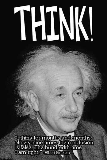 « think »-impression d’art graphique, H 66 po x l 44 po x P 1,5 po